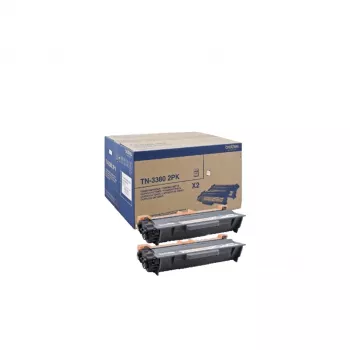 Cartucho de toner Brother TN3380 2PK 12000 páginas preto