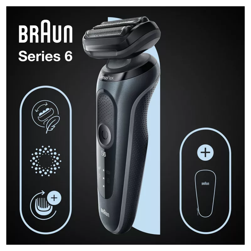 Braun Series 6 61-N1000s Máquina de barbear de lâminas preto, cinzento