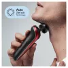 Máquina de barbear de lâminas Braun Series 6 61-R1200s SensoFlex SensoFoil preto vermelho