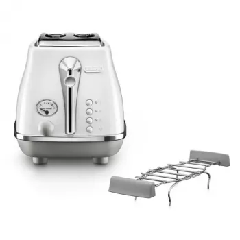 Torradeira De’Longhi CTOC2103.W 2 fatias 900 W branco aço inoxidável