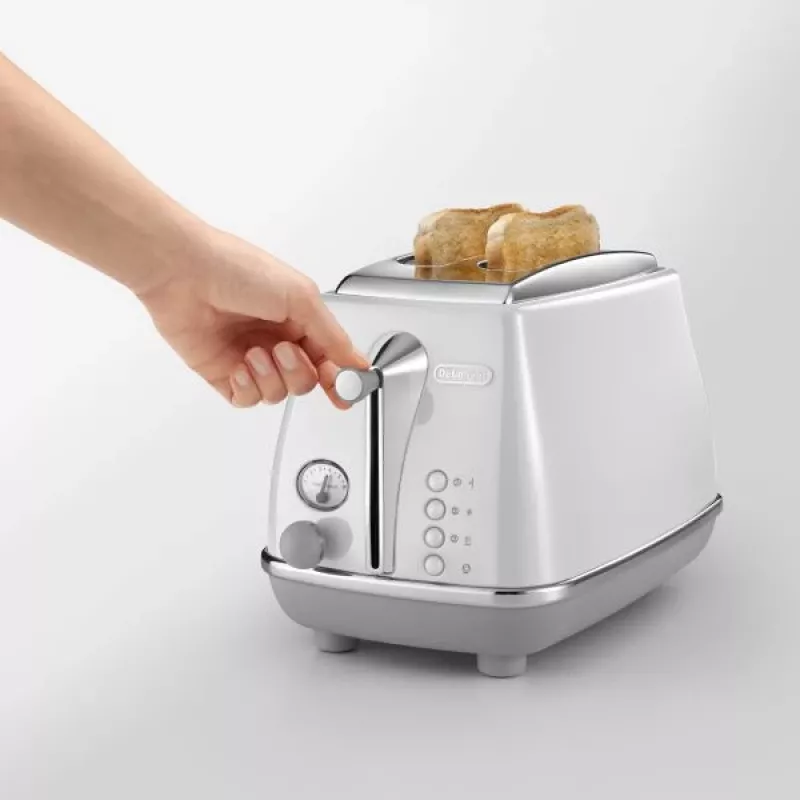 Torradeira De’Longhi CTOC2103.W 2 fatias 900 W branco aço inoxidável