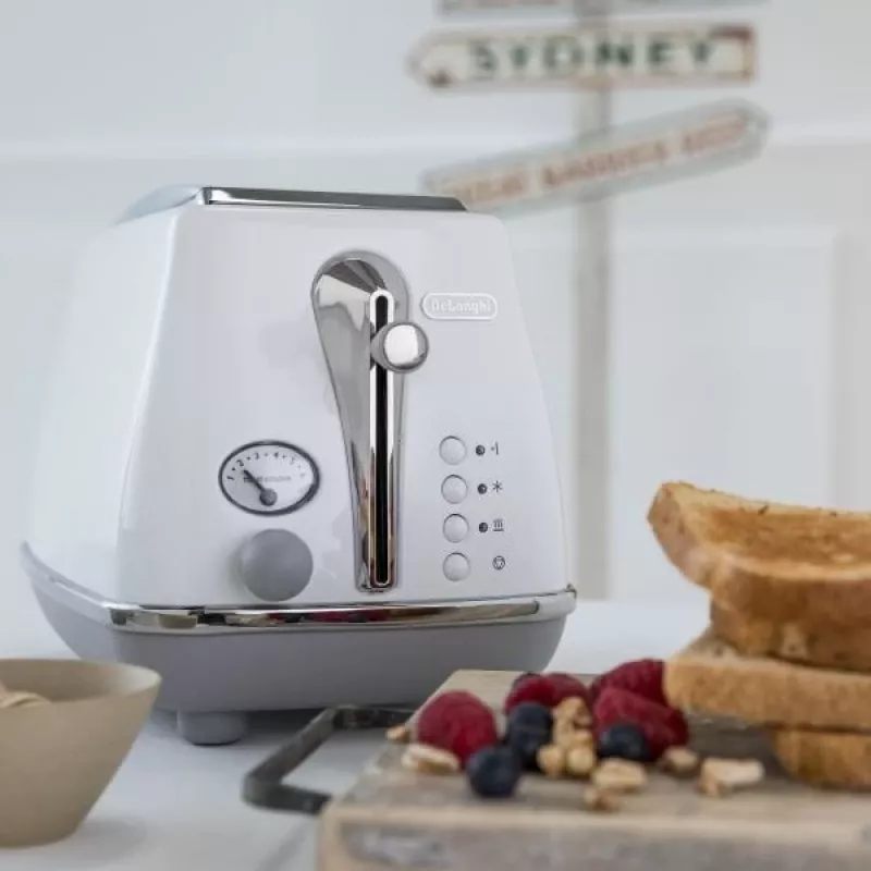 Torradeira De’Longhi CTOC2103.W 2 fatias 900 W branco aço inoxidável