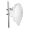 Bridge de rede UBIQUITI UISP airFiber 60 XG — 6000 Mbit/s, alcance até 4000 m, Gigabit Ethernet, montagem em mastro, branco