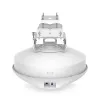 Bridge de rede UBIQUITI UISP airFiber 60 XG — 6000 Mbit/s, alcance até 4000 m, Gigabit Ethernet, montagem em mastro, branco