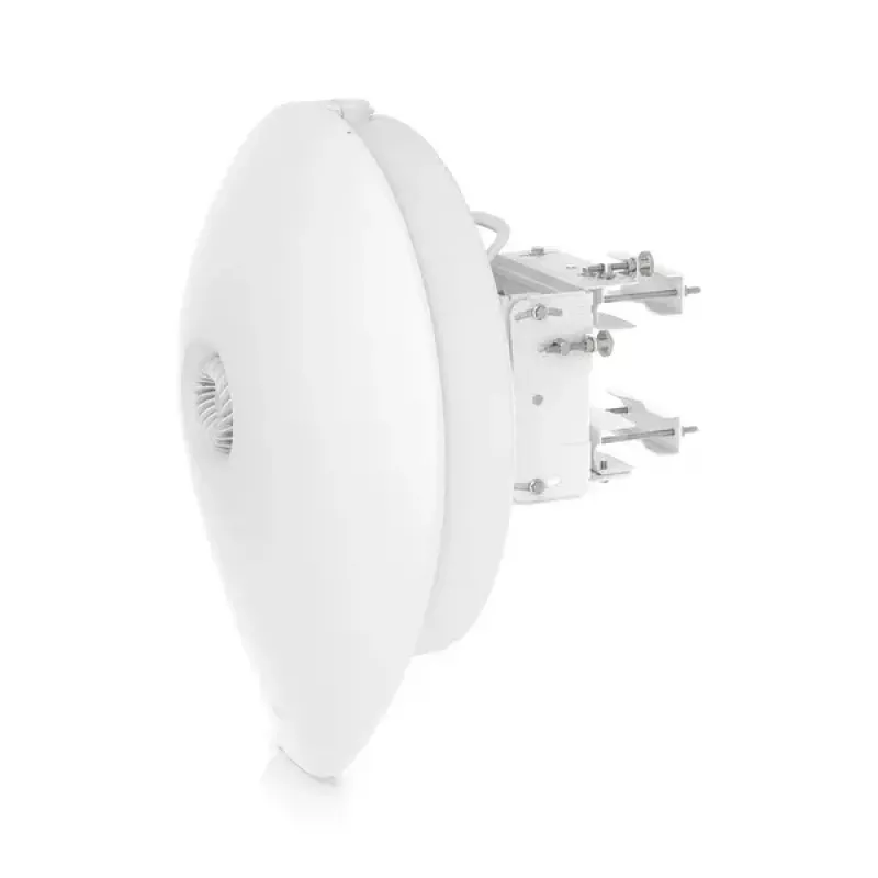 Bridge de rede UBIQUITI UISP airFiber 60 XG — 6000 Mbit/s, alcance até 4000 m, Gigabit Ethernet, montagem em mastro, branco