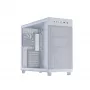 ASUS PRIME AP303 TG 90DC00V3-B39010 caixa de PC Midi Tower, ATX/Micro-ATX, vidro temperado, 2x USB 3.2, sem fonte de alimentação, branca