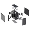 ASUS PRIME AP303 TG 90DC00V0-B39010 caixa de PC Midi Tower, ATX/Micro-ATX/Mini-ITX, vidro temperado, 2x USB 3.2, sem fonte de alimentação, preta