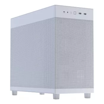Caixa para PC ASUS PRIME AP303 Mesh Midi Tower branco — ATX/Micro ATX/Mini-ITX, GPU até 36 cm, PSU até 18 cm, altura do cooler da CPU 16,5 cm