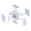 ASUS PRIME AP303 Mesh 90DC00V3-B39000 caixa de PC Midi Tower, ATX/Micro-ATX, painel em malha, 2x USB 3.2, sem fonte de alimentação, branca