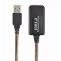 Cabo de extensão USB 2.0 ativo GEMBIRD, 10 m - preto