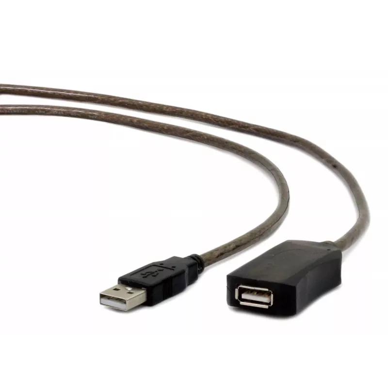 Cabo de extensão USB 2.0 ativo GEMBIRD, 10 m - preto