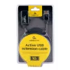 Cabo de extensão USB 2.0 ativo GEMBIRD, 10 m - preto