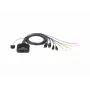 Switch KVM ATEN CS22DP-AT 2 portas USB DisplayPort, 4K@30Hz, consola USB-A, áudio, cabo de 1,2 m