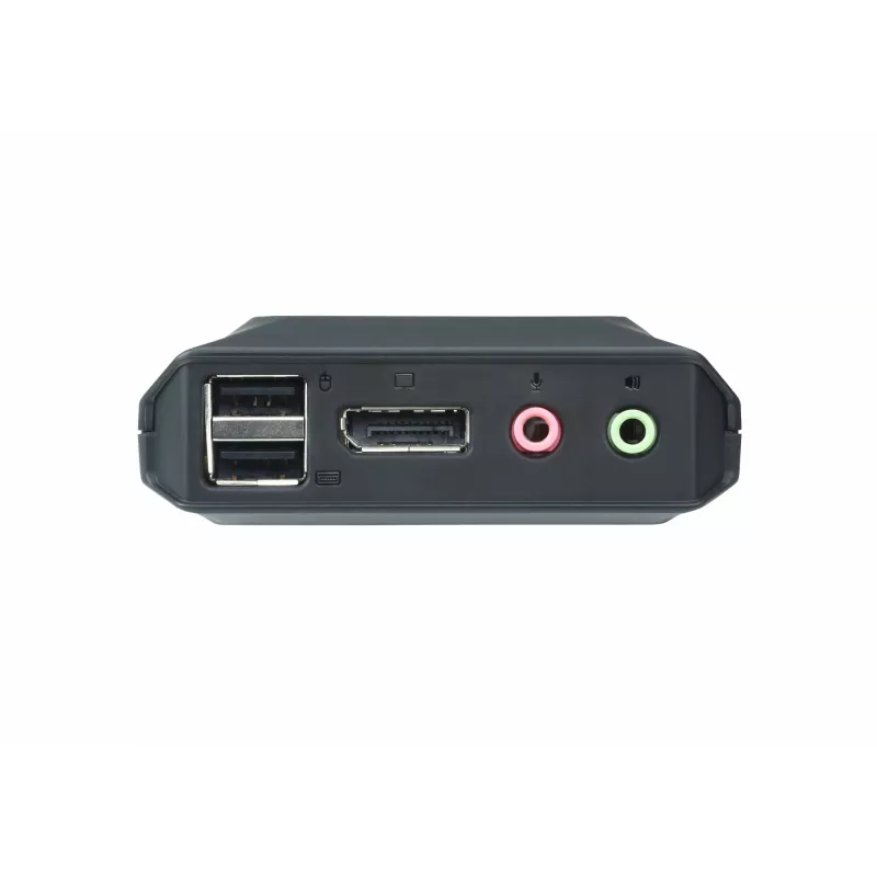 Switch KVM ATEN CS22DP-AT 2 portas USB DisplayPort, 4K@30Hz, consola USB-A, áudio, cabo de 1,2 m