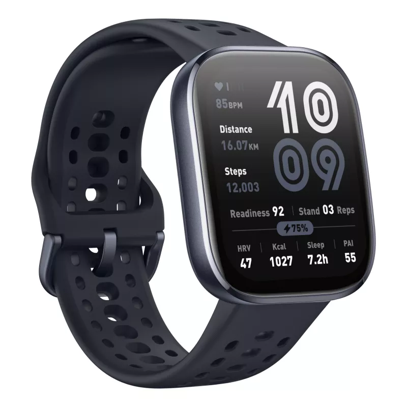 Amazfit Bip 6 preto 5 cm (1,97 polegadas) AMOLED digital 390 x 450 píxeis ecrã tátil GPS (satélite)