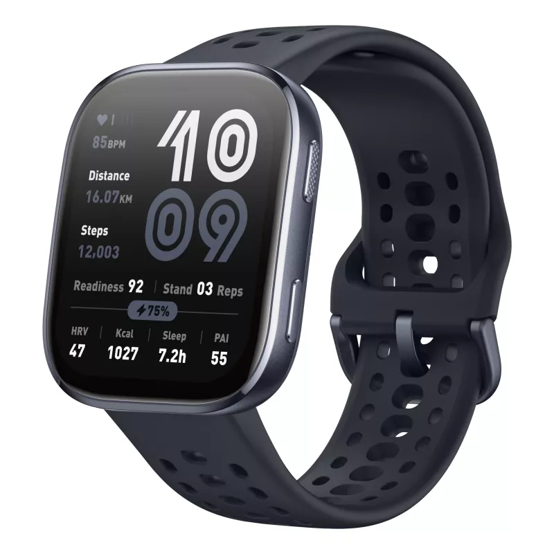 Amazfit Bip 6 preto 5 cm (1,97 polegadas) AMOLED digital 390 x 450 píxeis ecrã tátil GPS (satélite)