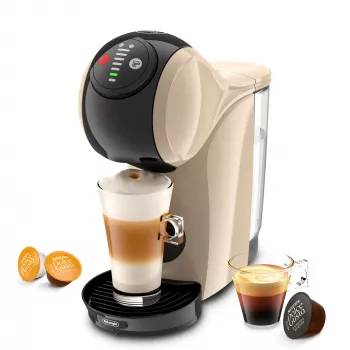 Máquina de café de cápsulas De’Longhi Genio S – depósito de água de 0,8 l, 15 bar, bancada, taupe
