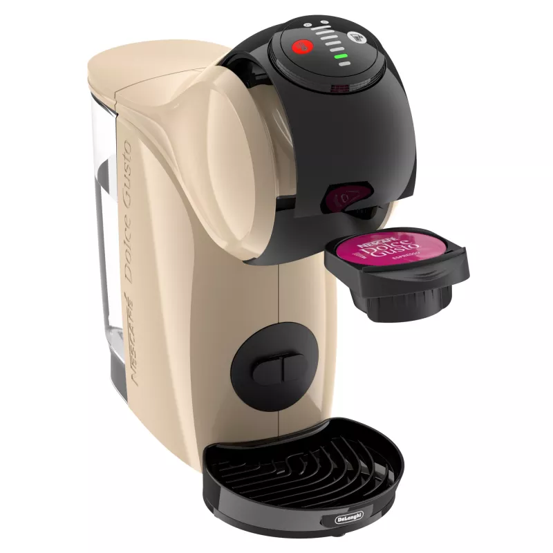Máquina de café de cápsulas De’Longhi Genio S – depósito de água de 0,8 l, 15 bar, bancada, taupe