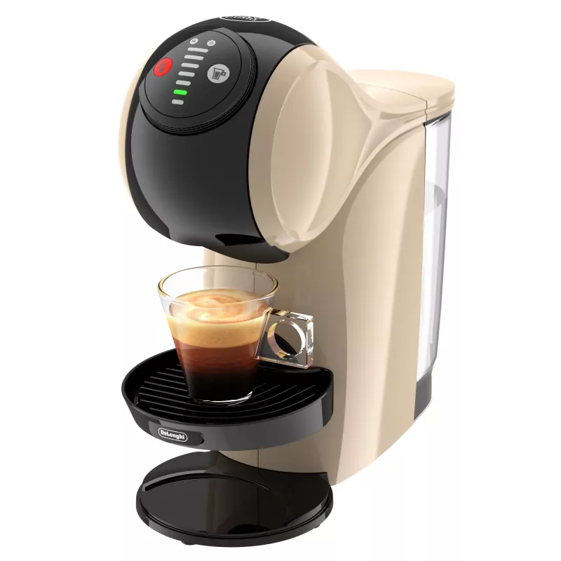 Máquina de café de cápsulas De’Longhi Genio S – depósito de água de 0,8 l, 15 bar, bancada, taupe