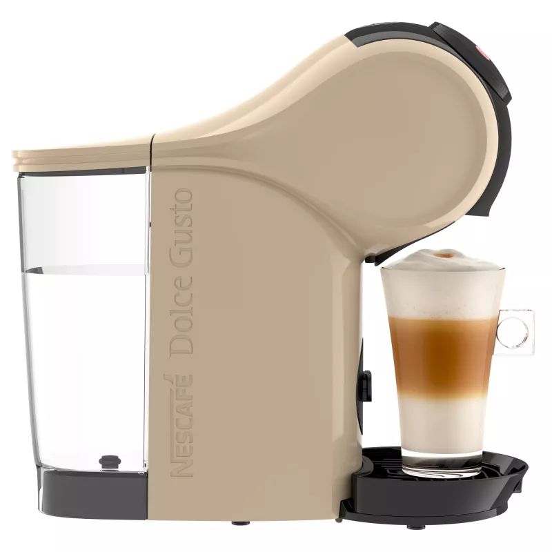 Máquina de café de cápsulas De’Longhi Genio S – depósito de água de 0,8 l, 15 bar, bancada, taupe