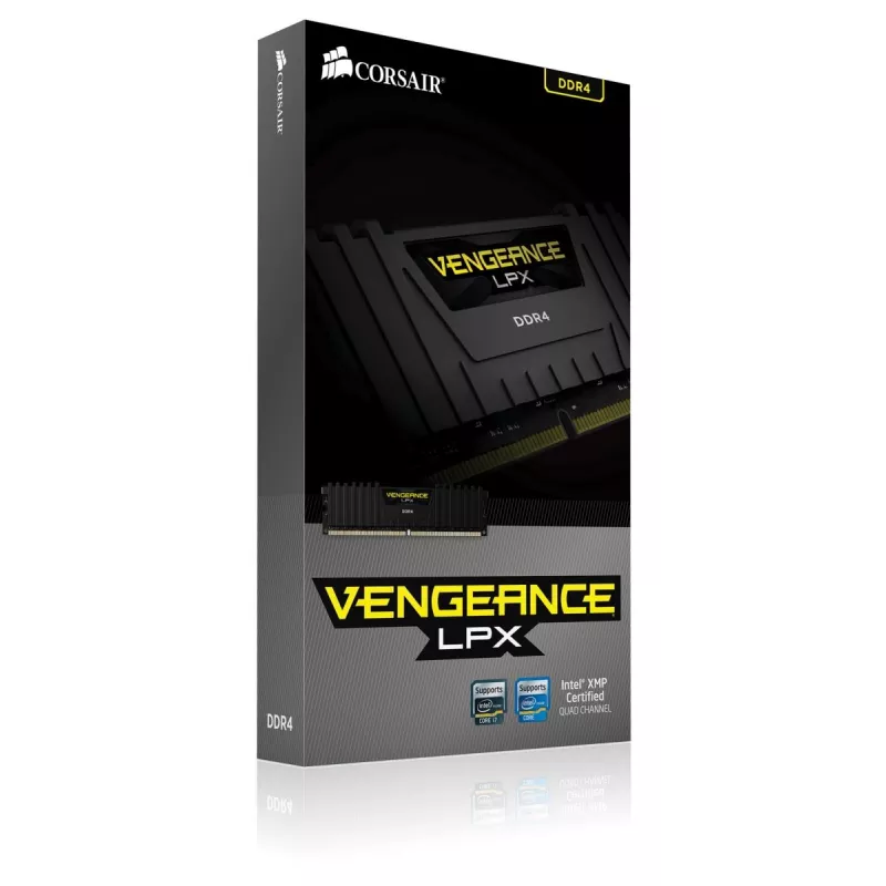 Memória CORSAIR 32GB DDR4 2666MHz kit 4 DIMM C16 Vengeance Low Profilex kit de memória