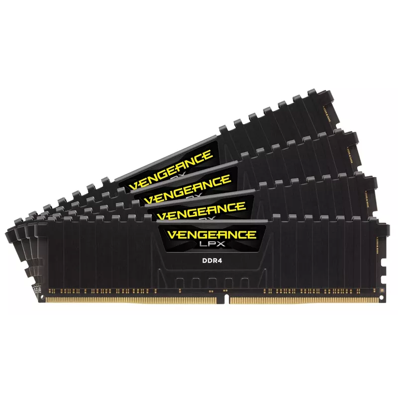 Memória CORSAIR 32GB DDR4 2666MHz kit 4 DIMM C16 Vengeance Low Profilex kit de memória
