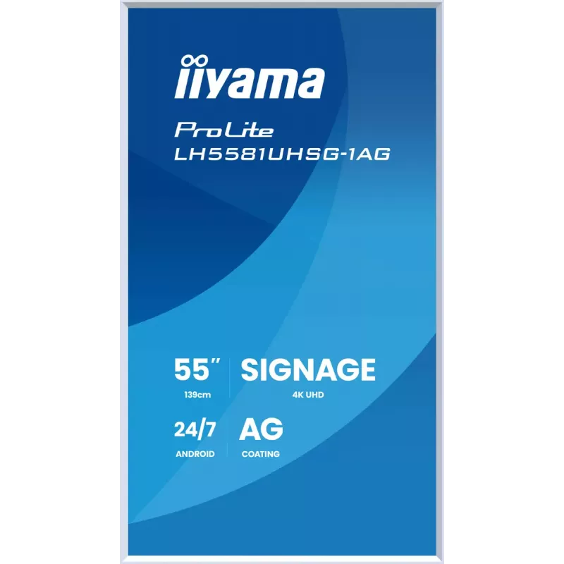 Monitor iiyama LH5581UHSG-1AG 54,6 polegadas ecrã plano interativo 4K Ultra HD 3840 x 2160