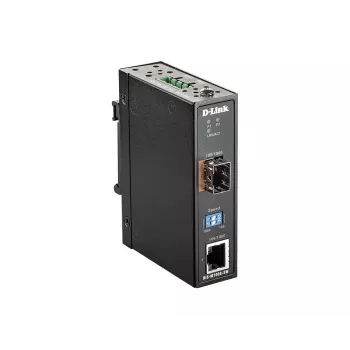 Conversor de suporte D-Link 100/1000 Mbit/s para SFP industrial com intervalo de funcionamento -40 a 70 °C