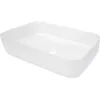 Lavatório de cerâmica Deante CDY_6U5S branco redondo
