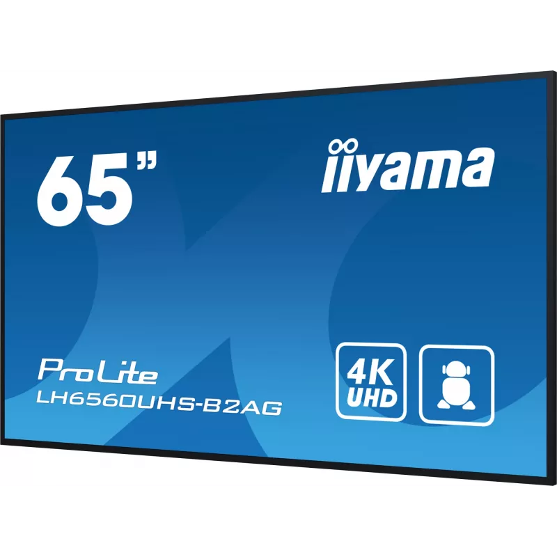 Ecrã de sinalização digital iiyama LH6560UHS-B2AG A-board 163,8 cm (64,5