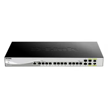 Switch de rede D-Link DXS-1210-16TC/E Managed L2 10G Ethernet (100/1000/10000) cinzento