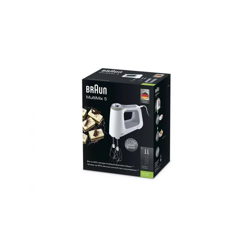 Batedeira manual Braun HM5100 Multimix 750 W cinzento, branco