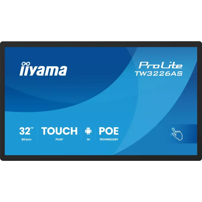Ecrã de sinalização digital iiyama TW3226AS-B3P design quiosque 80 cm (31,5