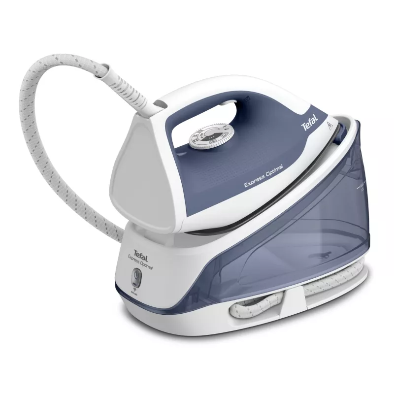 Ferro de engomar a vapor Tefal Express Optimal SV4110 2200 W 1,2 L cerâmica Express Glide azul, branco