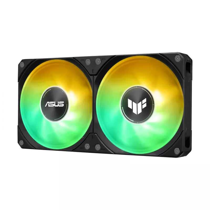 Refrigeração líquida All-in-One ASUS TUF GAMING LC III 240 ARGB — radiador de 240 mm, 2 ventoinhas ARGB de 120 mm, suporte para socket AM5, preto