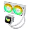 Refrigeração líquida All-in-One ASUS TUF GAMING LC III 240 ARGB WHT – radiador de 240 mm, 2 ventoinhas de 120 mm, PWM, branco