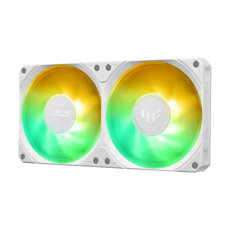 Refrigeração líquida All-in-One ASUS TUF GAMING LC III 240 ARGB WHT – radiador de 240 mm, 2 ventoinhas de 120 mm, PWM, branco