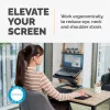 Suporte para portátil Fellowes para secretária – Suporte para portátil Hana LT para casa e escritório – Suporte para portátil ajustável com 3 alturas – Tamanho máximo de ecrã 19