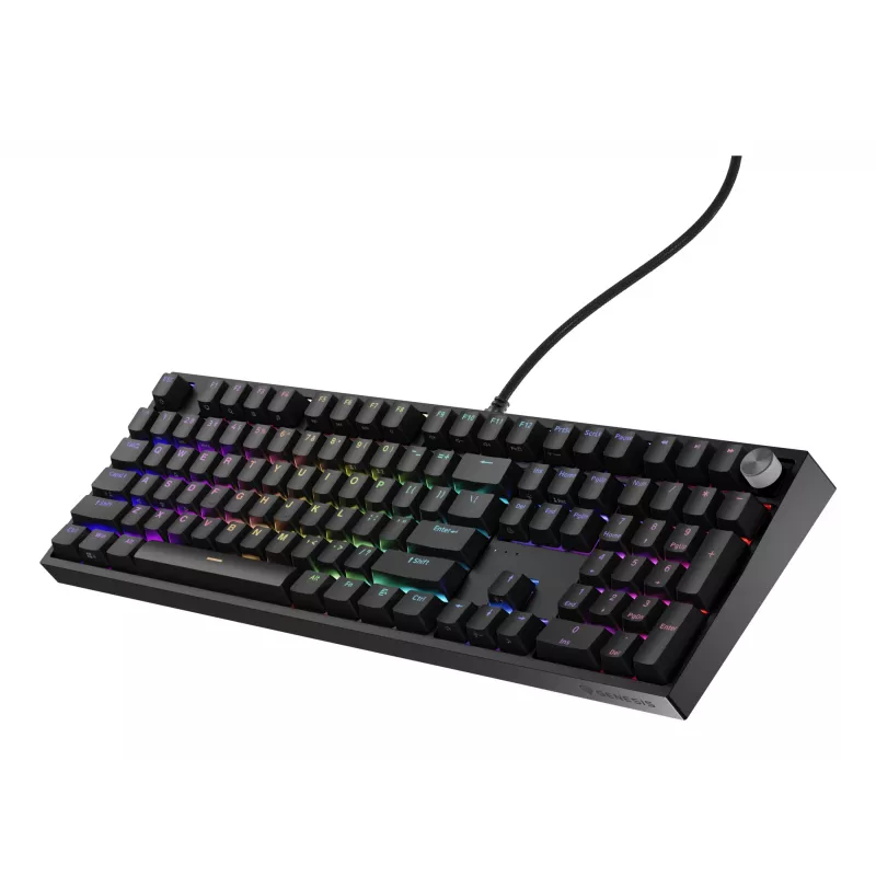 Teclado mecânico Genesis THOR 404 — Full-Size 100 % USB QWERTY Inglês, preto, RGB