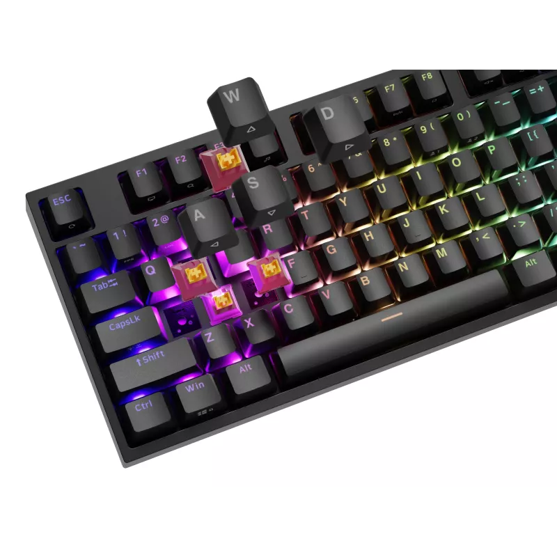 Teclado mecânico Genesis THOR 404 — Full-Size 100 % USB QWERTY Inglês, preto, RGB