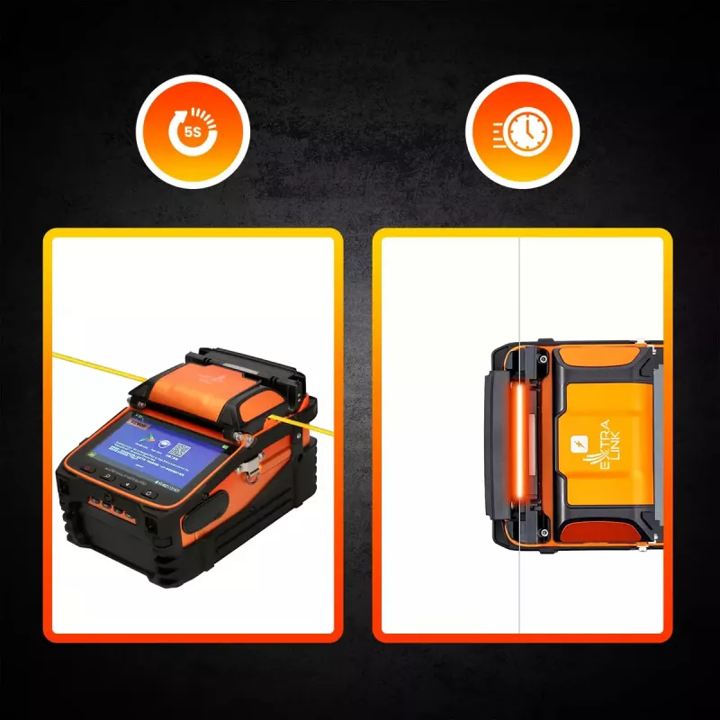 Máquina de fusão por splicer Extralink AI-9 7800mAh bateria LED lâmpada LCD 5,1 inch