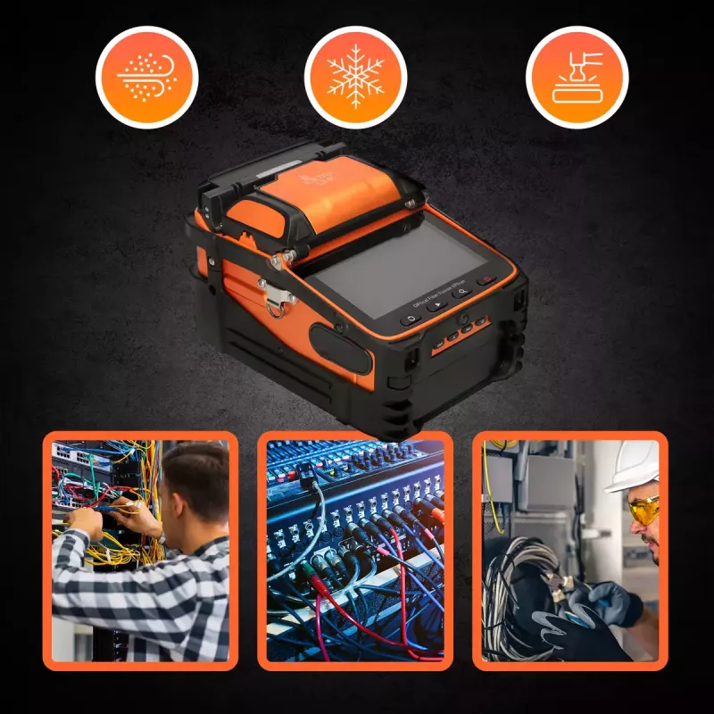 Máquina de fusão por splicer Extralink AI-9 7800mAh bateria LED lâmpada LCD 5,1 inch