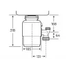 Triturador de resíduos de cozinha TEKA TR750 750W 3/4 PS eletrodoméstico compacto