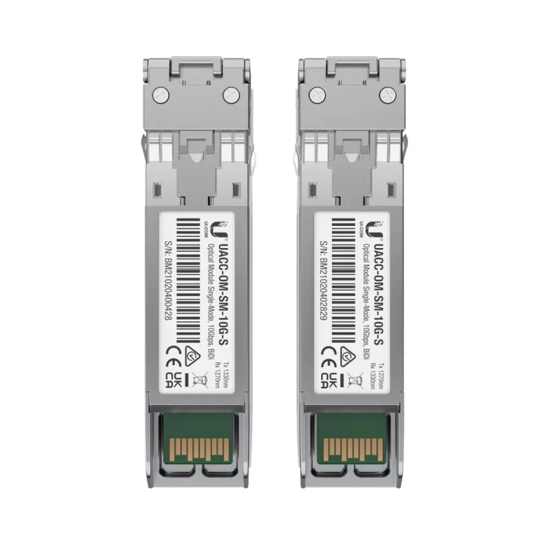 Ubiquiti UACC-OM-SM-1G-S-20 1G BiDi módulo SFP monomodo, LC, 3 km, embalagem de 20