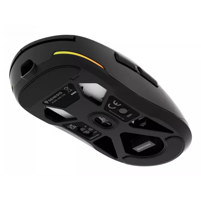 GENESIS NMG-2193 Rato Gaming Ambidextro Bluetooth + USB Type-C Ótico 26000 DPI