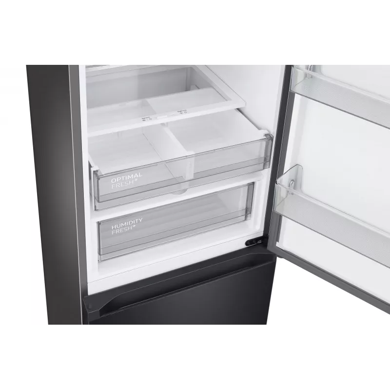 Samsung RL38C7B5BB1/EG Bespoke frigorífico combinado de instalação livre, 387 l (273 l + 114 l), 203 cm, classe energética B, SmartThings, aço inoxidável escuro