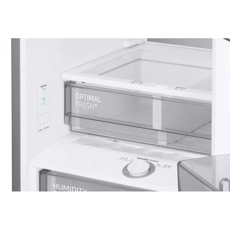 Samsung RL38C7B5BB1/EG Bespoke frigorífico combinado de instalação livre, 387 l (273 l + 114 l), 203 cm, classe energética B, SmartThings, aço inoxidável escuro