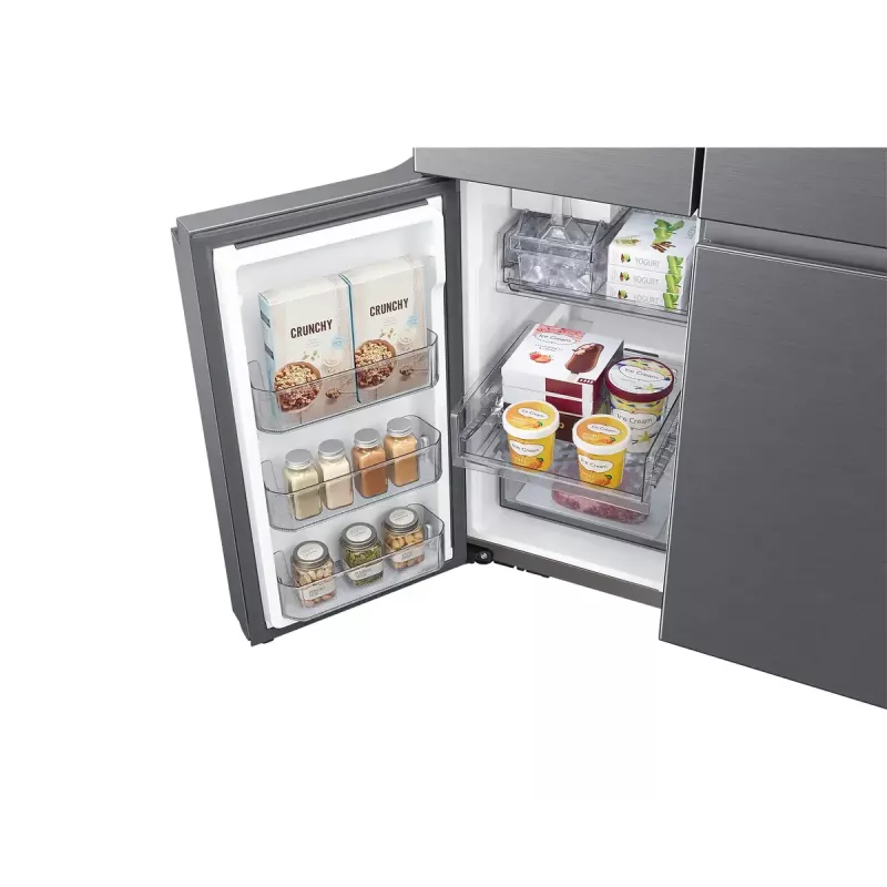 Frigorífico side-by-side Samsung RF59C701ES9 — French Door, 649 L total (390 L frigorífico / 269 L congelador), prateado