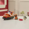 PAW Patrol Fire Rescue: Zuma Barco de bombeiros de resgate com figura de ação, boia de salvamento lançável, guaxinim e barco de brinquedo, brinquedo para rapazes e raparigas a partir dos 3 anos