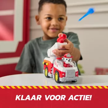 Carro de bombeiros de brinquedo Spin Master Marshall Rescue Fire Engine com figura de ação, lançador de projéteis, plástico, a partir dos 3 anos